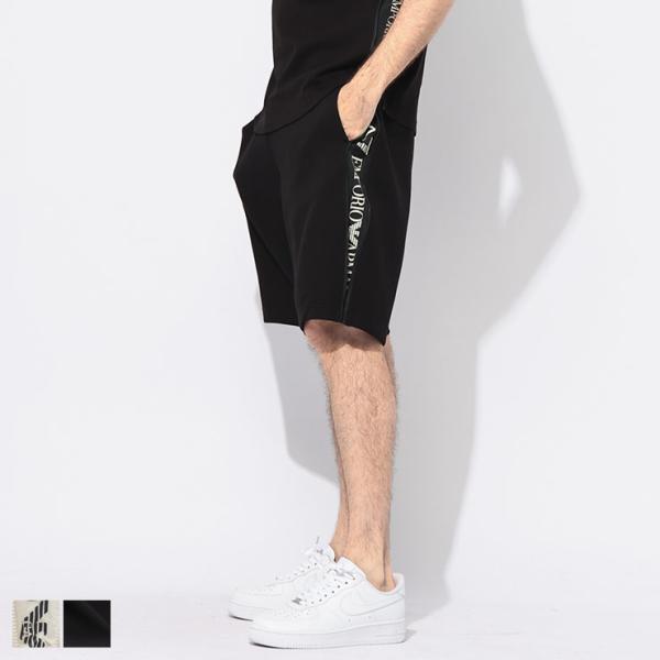 エンポリオアルマーニ EMPORIO ARMANI ショートパンツ ハーフパンツ 短パン メンズ サイドジップ ロゴプリント EA77M143AF13538