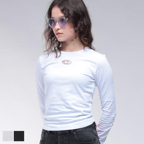 DIESEL（ディーゼル） オーバルD クルーネック 長袖 Tシャツ
