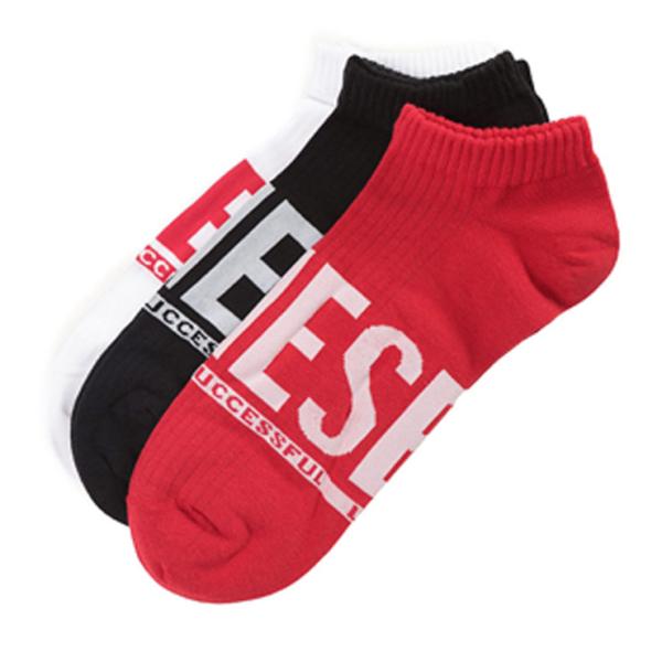ディーゼル メンズ DIESEL スニーカーソックス 3足セット DS00SI8H0EGBH