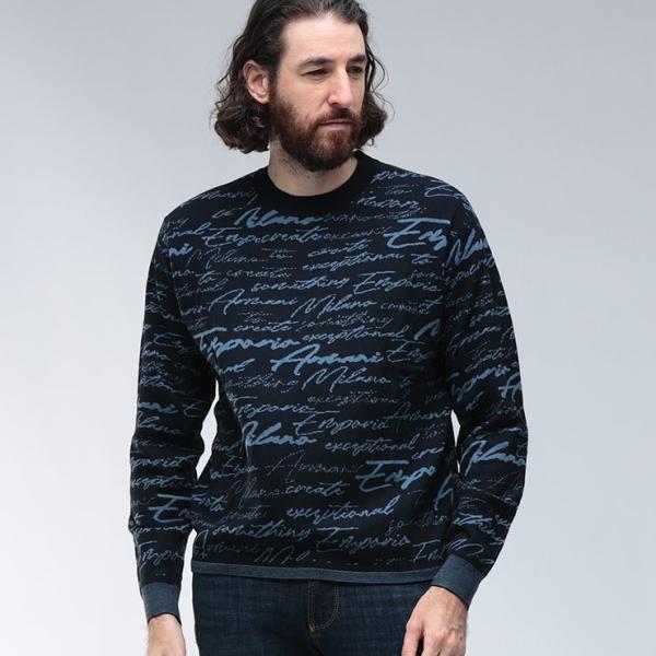 EMPORIO ARMANI エンポリオアルマーニ ニット トップス 総柄 オール