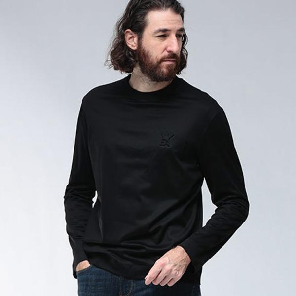 EMPORIO ARMANI エンポリオアルマーニ メンズ ロンT トップス エンボス