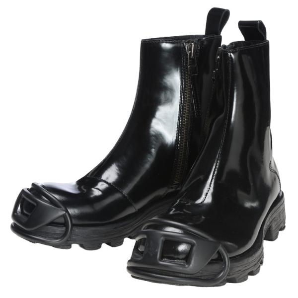 DIESEL（ディーゼル） ブーツ オーバルD カウレザー ショートブーツ