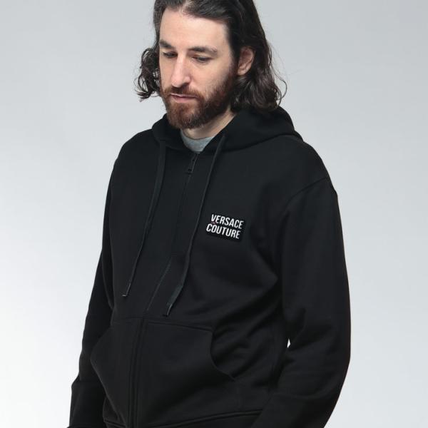 ヴェルサーチェ ジーンズ クチュール パーカー アウター メンズ VERSACE JEANS COUTURE 胸ロゴ フルジップ VC79GAIP10