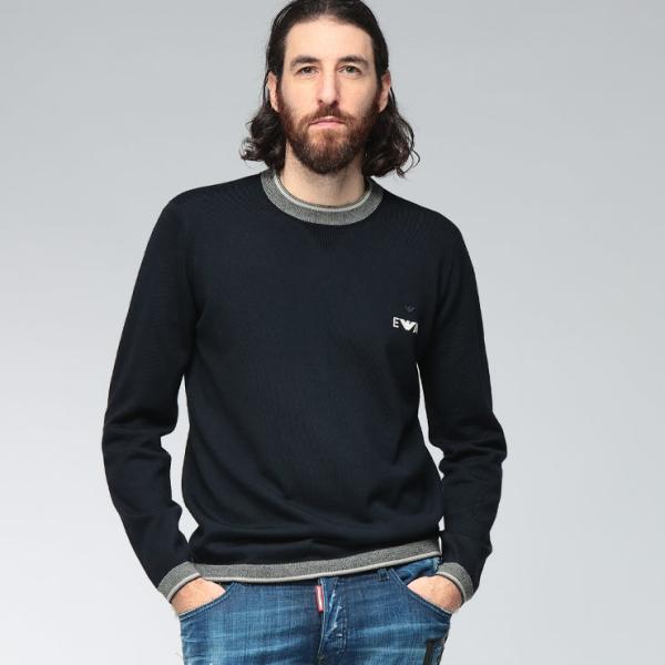 EMPORIO ARMANI エンポリオアルマーニ ニット トップス 胸ロゴ
