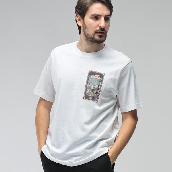 DIESEL（ディーゼル） メンズ Tシャツ 半袖 ロゴ デジタルプリント