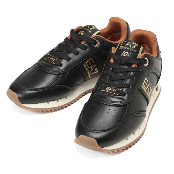 エンポリオアルマーニ EMPORIO ARMANI レディース スニーカー 10th ANNIVERSARY ゴールドロゴ ローカット EA7LX648AF15588 ブランド 靴 シューズ