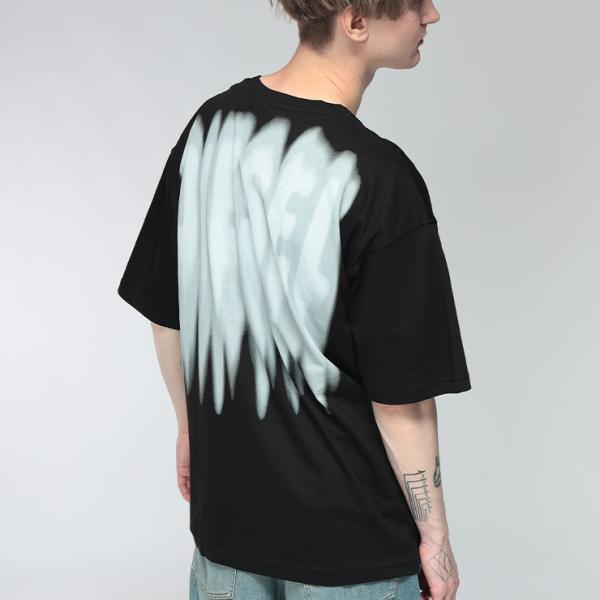 ディーゼル メンズ Tシャツ DIESEL 半袖 グラフィック バックプリント クルーネック カットソー DSA251220QIAM ブランド トップス コットン プリント