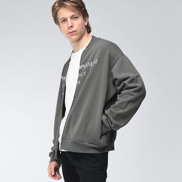 エンポリオアルマーニ EMPORIO ARMANI メンズ ジャケット 裏毛 フロントロゴ フルジップ スウェット EAEM7282AF29522