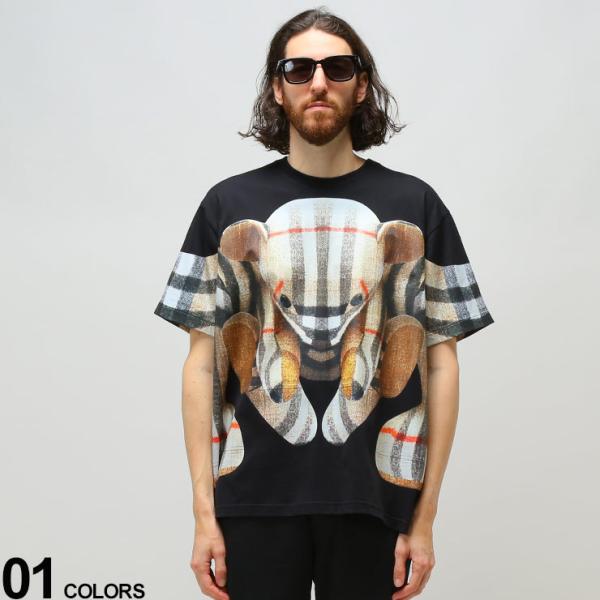 BURBERRY バーバリー メンズ Tシャツ 半袖 チェックベア 熊 BURBERRY バーバリー メンズ Tシャツ 半袖 チェックベア 熊