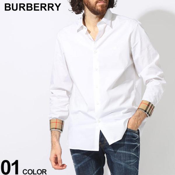 BURBERRY バーバリー シャツ メンズ カジュアルシャツ 長袖 襟裏 BURBERRY バーバリー シャツ メンズ カジュアルシャツ 長袖 襟裏