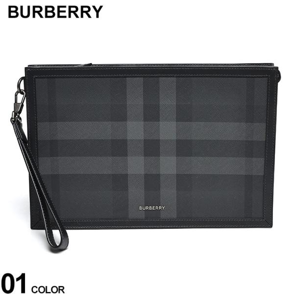 BURBERRY バーバリー チェック柄 ストラップ付 クラッチバッグ