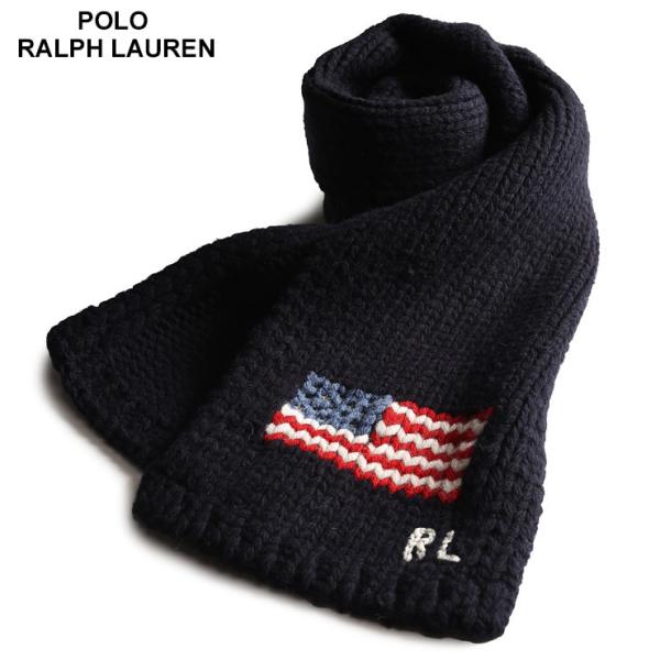 POLO RALPH LAUREN ポロラルフローレン ウール 国旗 マフラー