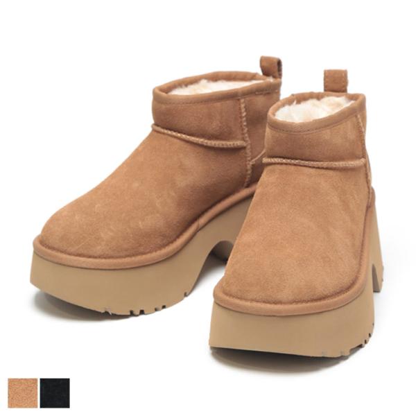 UGG アグ スエード 厚底 ムートンブーツ Classic Ultra Mini New