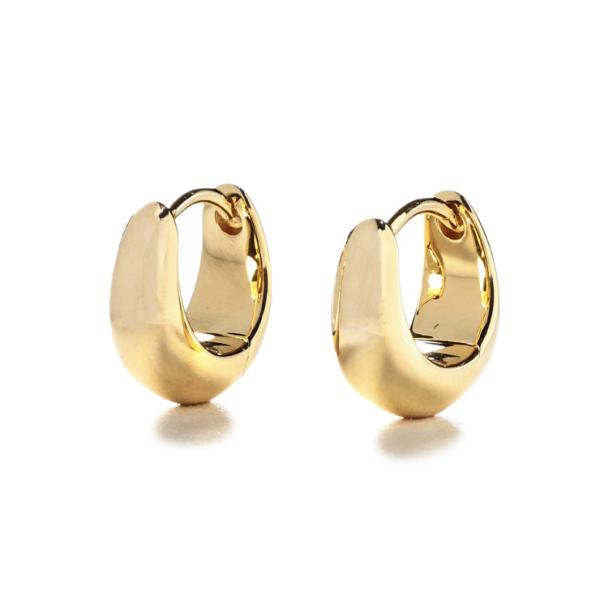 トム・ウッド レディース ピアス TOM WOOD Ice Huggies Gold アイスハギーズ フープピアス TWL100523 ブランド アクセサリー ゴールド