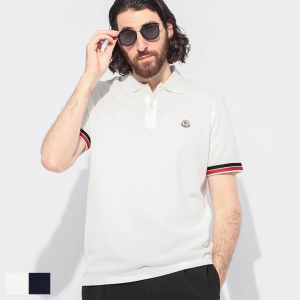 MONCLER モンクレール 半袖ポロシャツ コットン100% 正規品 MONCLER（モンクレール） 半袖 ポロシャツ メンズ クレリック ロゴ