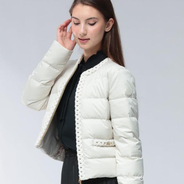 MONCLER（モンクレール） ノーカラー フルジップ ダウンジャケット