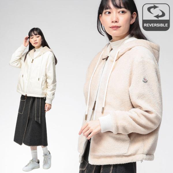 MONCLERモンクレール⭐リバーシブルジャケットパーカー MONCLER（モンクレール） パーカー レディース ボア リバーシブル