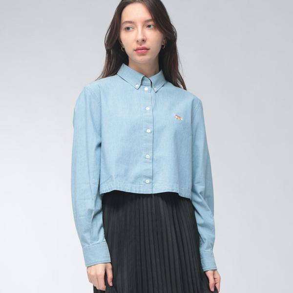 MAISON KITSUNE（メゾン キツネ） レディース シャツ 長袖 クロップド