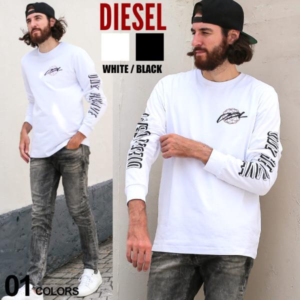 ディーゼル メンズ Tシャツ 長袖 Diesel ロンt ロゴ バックプリント 袖プリント クルーネック ブランド トップス コットン カットソー Dsahayu Buyee Buyee Japanese Proxy Service Buy From Japan Bot Online
