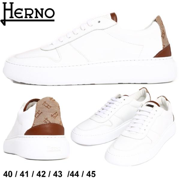 HERNO ヘルノ メンズ スニーカー ブランド ローカットスニーカー 