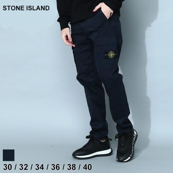ストーンアイランド メンズ パンツ STONE ISLAND ブランド カーゴパンツ ボトムス ロングパンツ ロゴ SI771532310 :7669202223:ゼンオンライン 通販 ストーンアイランド ハーフカーゴパンツ ネイビー W32