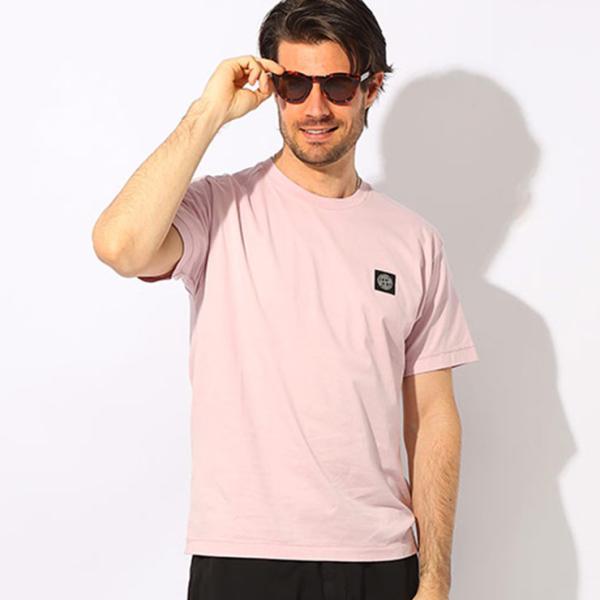 ストーンアイランド STONE ISLAND 半袖 Tシャツ メンズ ワンポイントロゴ クルーネック SI801524113