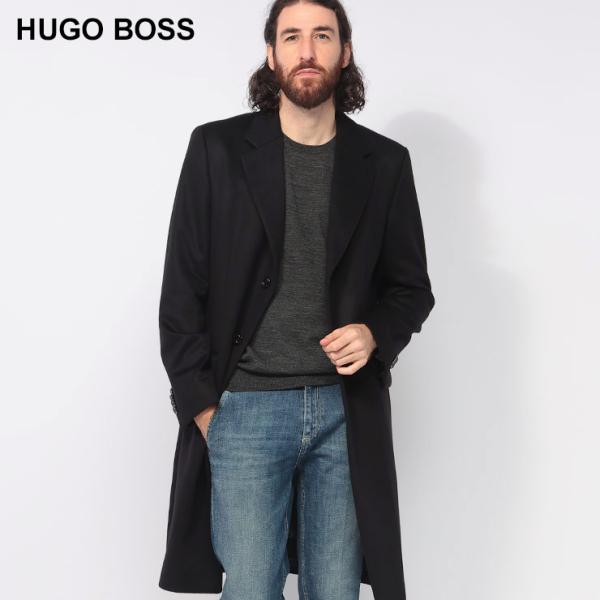 HUGO BOSS ヒューゴボス カシミヤ スリムフィット チェスターコート