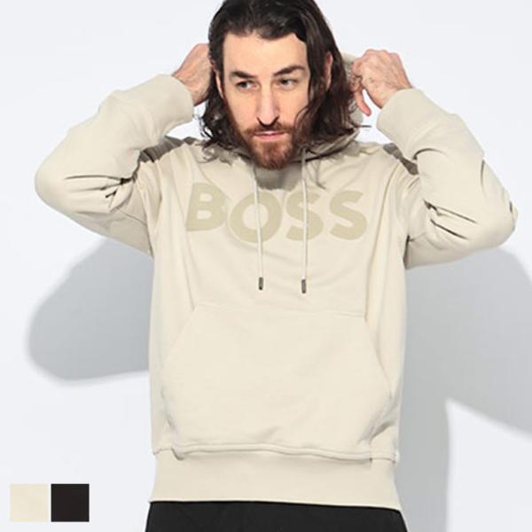 HUGO BOSS（ヒューゴ・ボス） パーカー メンズ ラージロゴ リラックス