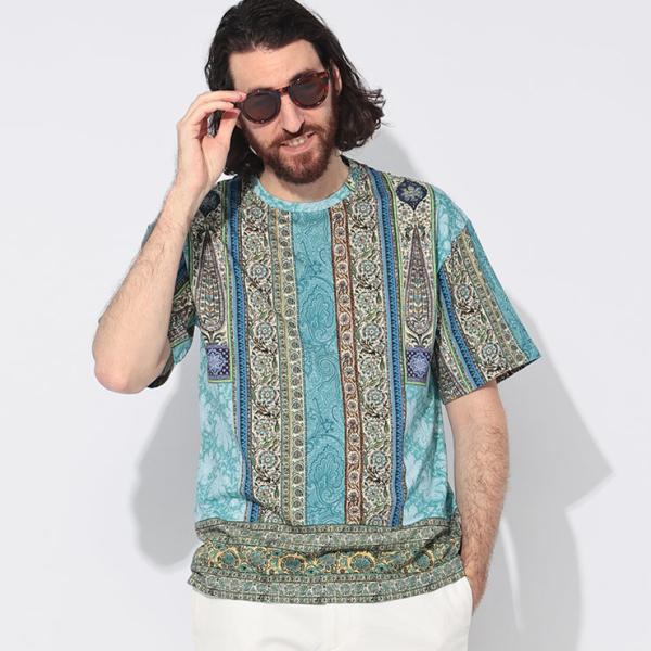 ETRO（エトロ） 半袖 Tシャツ メンズ バロックプリント クルーネック