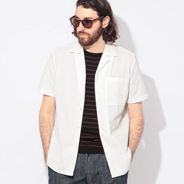 新品未使用　ＨＵＧＯ　　半袖シャツ　XLサイズ　綿100% HUGO BOSS（ヒューゴ・ボス） 半袖 シャツ メンズ シアサッカー