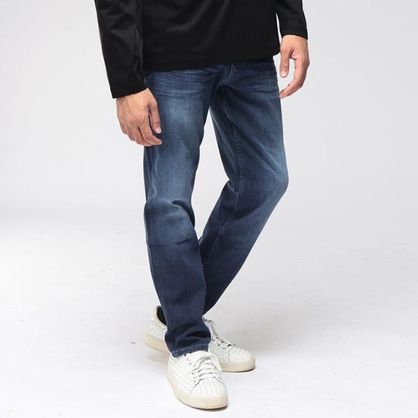 ヒューゴボス デニム パンツ メンズ HUGO BOSS ソフトタッチ テーパード レギュラーフィット デニムパンツ ジーンズ ジーパン HB50550938