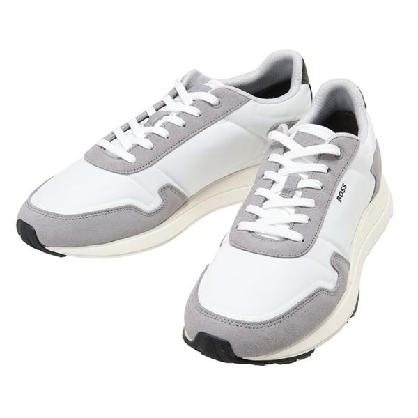 ヒューゴボス HUGO BOSS メンズ スニーカー スエード切替 ローカット シューズ HB50568945