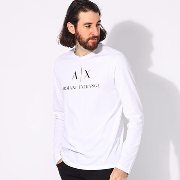 【A/X ArmaniExchange】フーディ 長袖 コットン ブラック ARMANI EXCHANGE P5 アルマーニ エクスチェンジ フロント