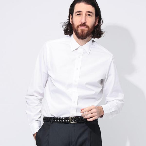 LARDINI（ラルディーニ） 長袖 ドレスシャツ メンズ 綿100％ 無地