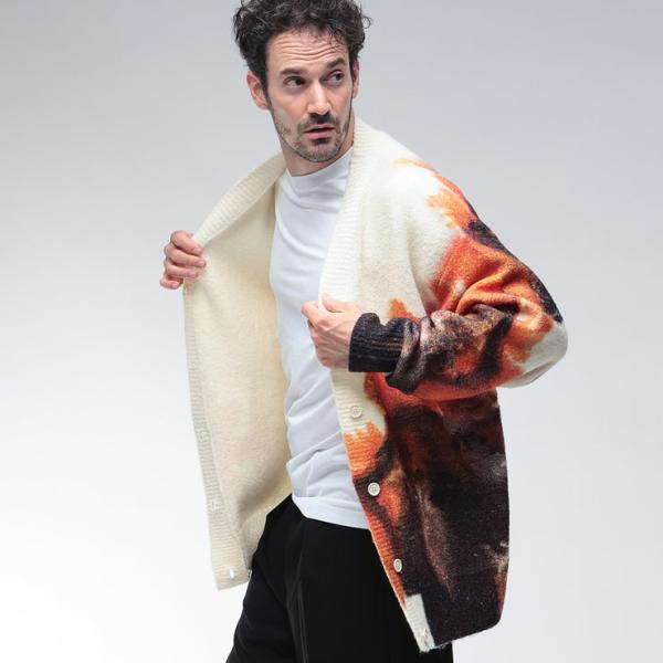 yさんセレクト Y-3 ワイスリー カーディガン トップス グラフィック ニット