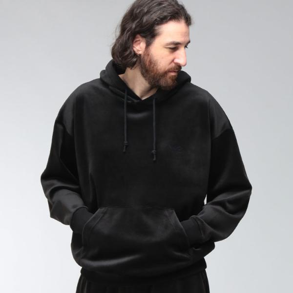 ワイスリー メンズ パーカー Y-3 長袖 ベルベット コーデュロイ ポケット付き プルオーバー パーカー VC HOODIE Y3IA4372 ブランド トップス プルパーカー