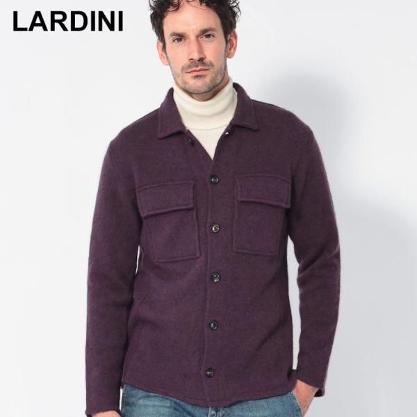 LARDINI ラルディーニ ウールブレンド フラップポケット ニット