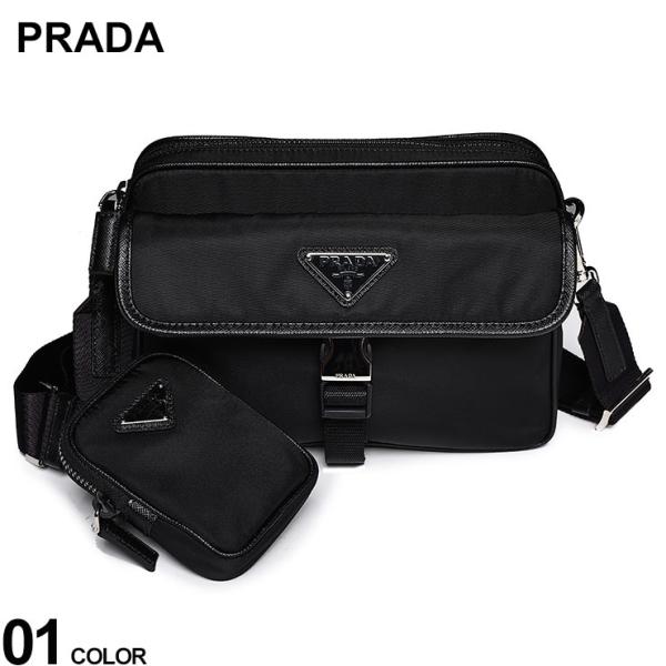 Prada ブラックナイロンバッグ プラダ PRADA ボストンバッグ ナイロン 三角ロゴプレート 黒