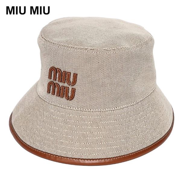 miu miu（ミュウミュウ） 帽子 バケットハット レディース キャンバス