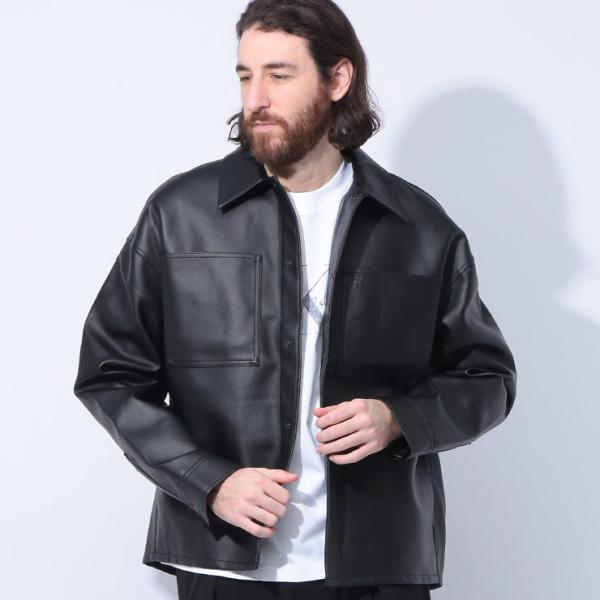 Calvin Klein カルバンクライン シャツジャケット メンズ 合成 Calvin Klein カルバンクライン シャツジャケット メンズ 合成