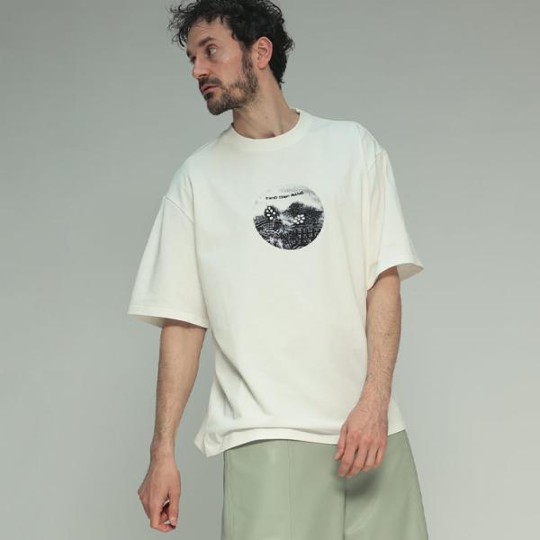 Feng Chen Wang（フェン チェン ワン） 半袖 Tシャツ メンズ 刺繍