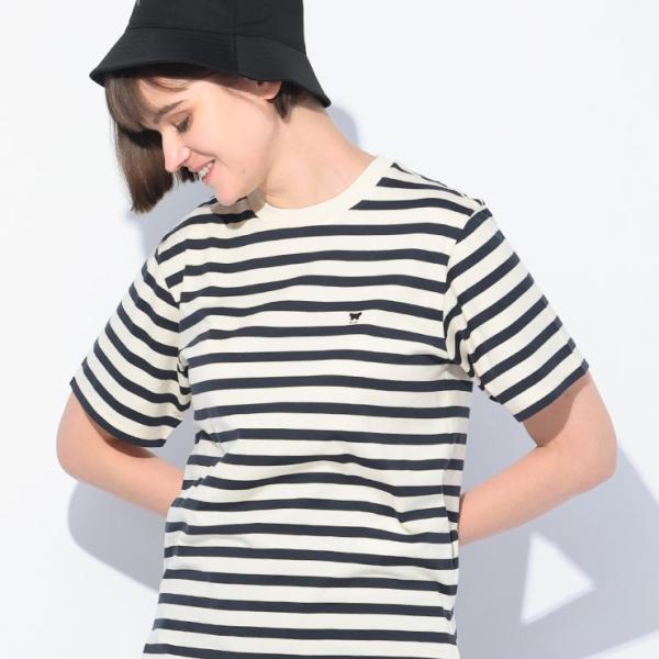 Max Mara（マックスマーラ） ワンポイント ボーダー柄 クルーネック