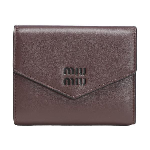 miu ミュウミュウ MIU レザー 二つ折り財布 MIU5MH0402CV6