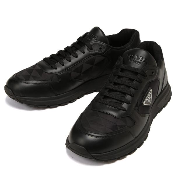 PRADA（プラダ） スニーカーメンズ ロゴ トライアングルロゴ プレート