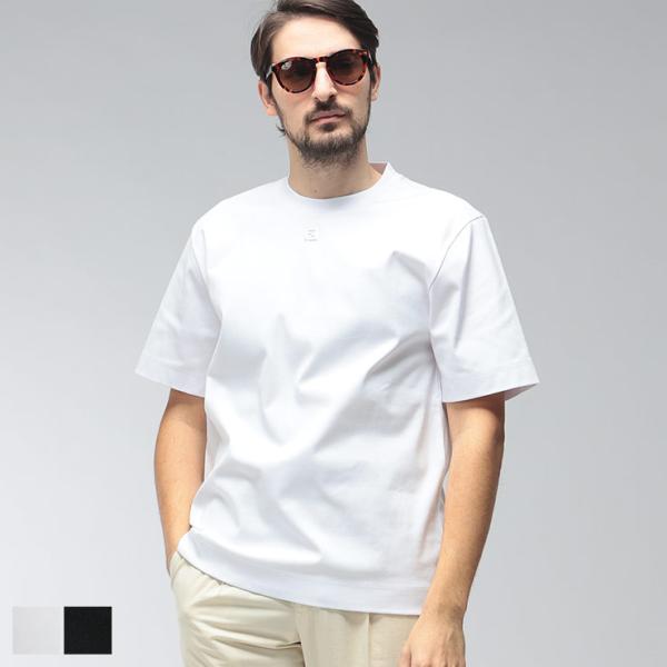 FENDI（フェンディ） メンズ Tシャツ 半袖 ロゴ ワンポイント クルー