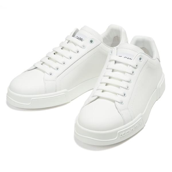 ドルチェ&ガッバーナ DOLCE&GABBANA スニーカー ローカット レースアップ レザー ロゴ シューズ 靴 メンズ 8(26cm) 白 DOLCE&GABBANA（ドルチェ & ガッバーナ） ドルチェアンドガッバーナ