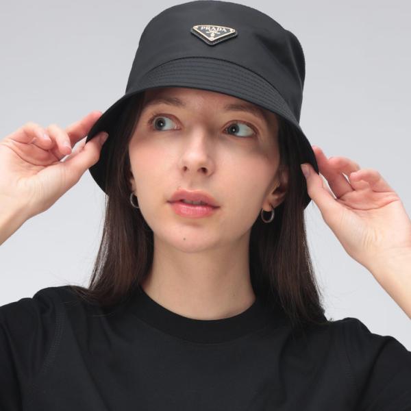 PRADA（プラダ） レディース バケットハット トライアングル ロゴ ワン