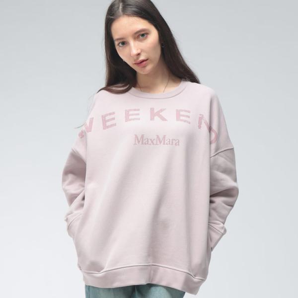 新品 MaxMara Mロゴ シルクリネン 長袖ニット ピンク MAXMARA WEEKEND LINE（マックスマーラウィークエンドライン