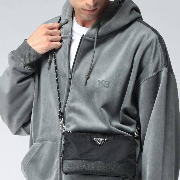 プラダ PRADA メンズ ショルダーバッグ バッグ ナイロン×レザー ストラップ付 マルチポーチ PR2ZT0732DMH