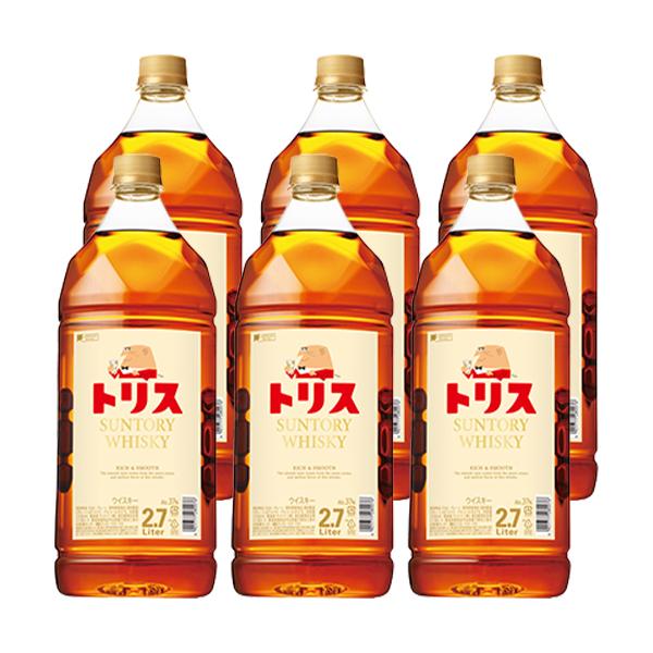 サントリー トリスウイスキー 2.7L ペットボトル 2700ml×6本 1ケース u